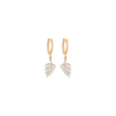 GINETTE NY MAAME SPRING earrings, rose gold and diamonds