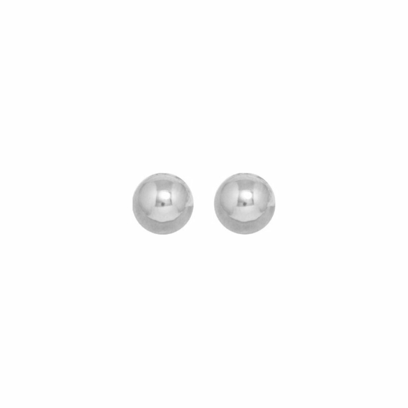 Boucles d'oreilles puces en or blanc