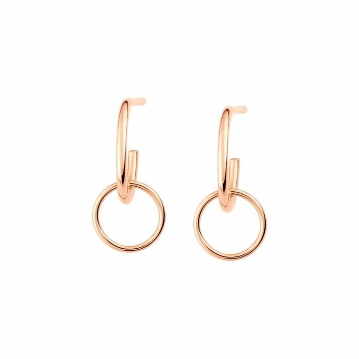 GINETTE NY Tiny CIRCLES earrings, rose gold