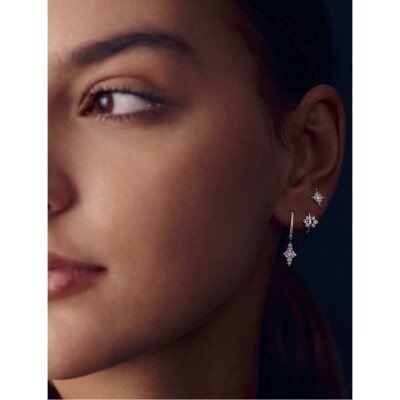 Boucles d'oreilles Stone Paris Stella en or rose et diamants