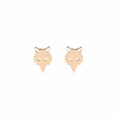 Boucles d'oreilles GINETTE NY WOLF en or rose