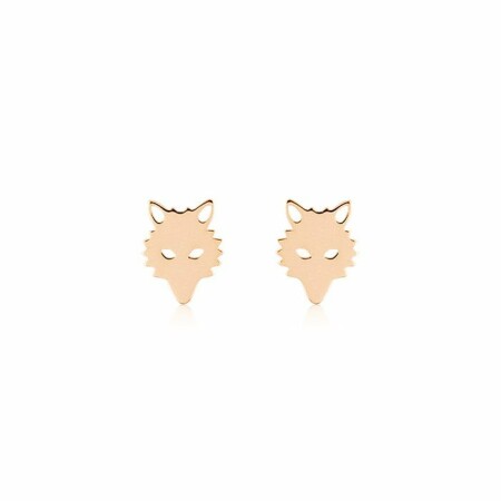 Boucles d'oreilles GINETTE NY WOLF en or rose