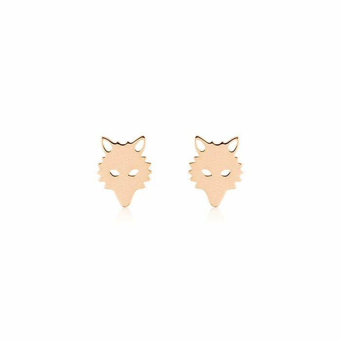 Boucles d'oreilles GINETTE NY WOLF en or rose