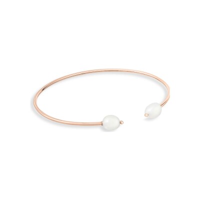 GINETTE NY COCKTAIL bracelet, rose gold and pearls