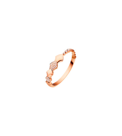 Bracelet Akillis Python en or rose et diamants