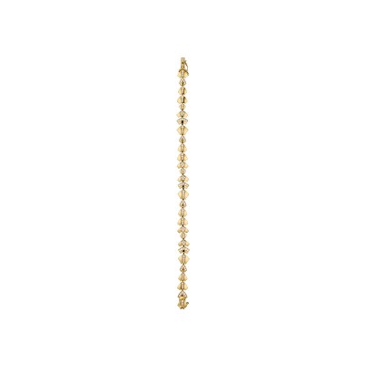 Bracelet Akillis Python en or jaune et diamants