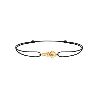Bracelet Akillis Python en or jaune et diamants