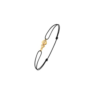 Bracelet Akillis Python en or jaune et diamants