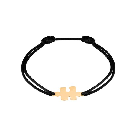 Bracelet sur cordon Akillis Puzzle en or rose