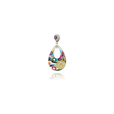 Pendentif Una Storia Marina en argent rhodié et oxydes de zirconium