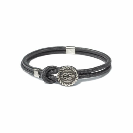 Bracelet Borsari Gioielli en argent et polyester gris