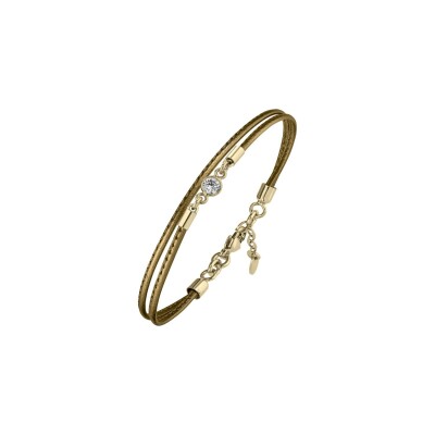 Bracelet Annah Cruz Moon Bronze en plaqué or