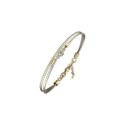 Bracelet Annah Cruz Moon Champagne en plaqué or