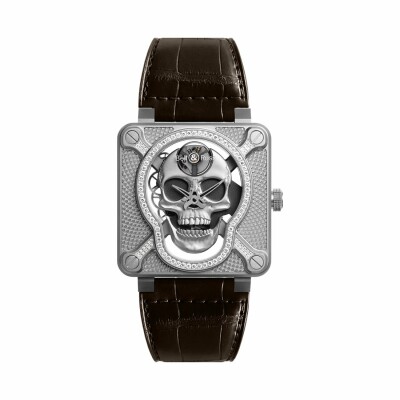 Montre Bell & Ross Instruments BR 01 (46mm) LAUGHING SKULL LIGHT DIAMOND