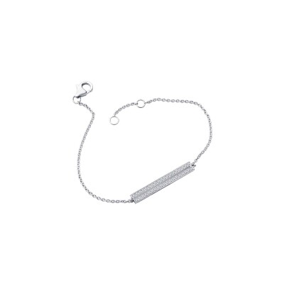Bracelets Mauboussin Un P'tit Trip d'Amour en or blanc, pavage diamant