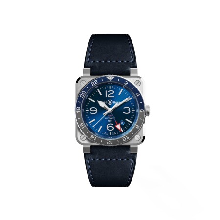 Montre Bell & Ross BR03-93 GMT Blue