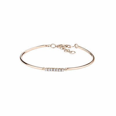 Bracelet Mauboussin Trois grains d'amour en or rose et diamants