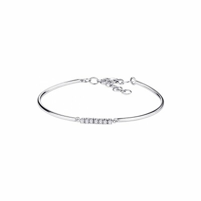 Bracelet Mauboussin Trois grains d'amour en or blanc et diamants