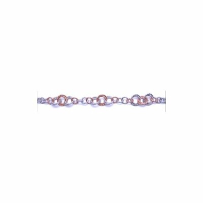 Bracelet Fraboso en argent et argent doré rose