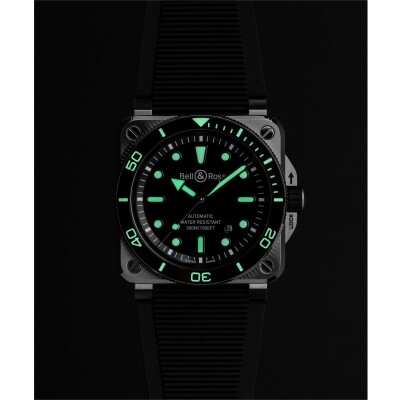 Bell & Ross BR 03 Diver Black Steel 42mm watch