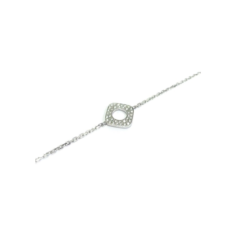 Bracelet Isabelle Barrier en or blanc et diamant de 0.18ct