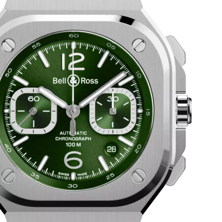 Bell & Ross BR 05 Chrono green steel watch