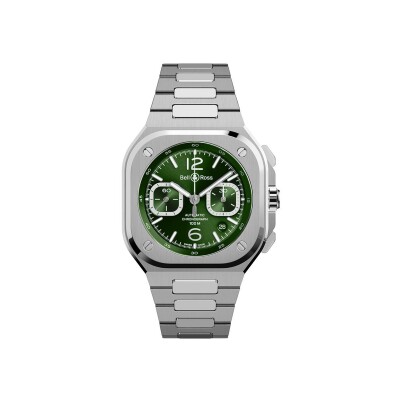 Montre Bell & Ross BR 05 Chrono green steel