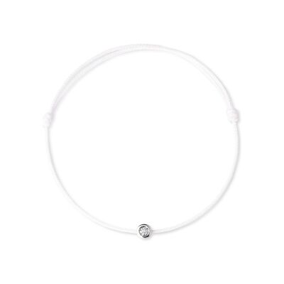 Bracelet Mauboussin Showcase au casino en or blanc et diamant 0.05 ct