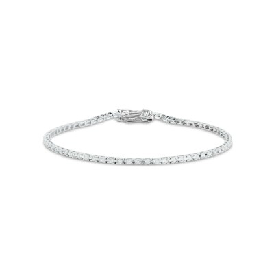 Bracelet Mauboussin Les Evidences en or blanc et diamants 0.23 ct