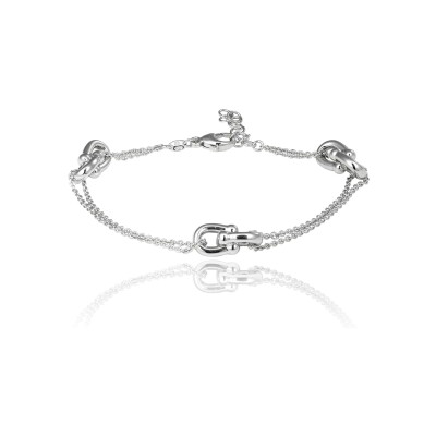 Bracelet Una Storia Cavalière en argent et oxydes de zirconium
