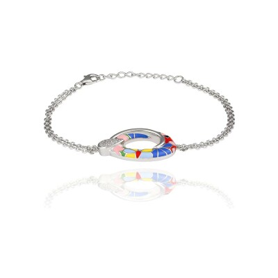 Bracelet Una Storia Majorelle en argent rhodié