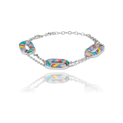 Bracelet Una Storia Capri en argent et oxydes de zirconium