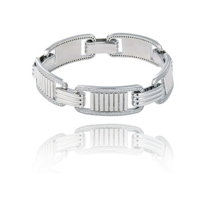 Bracelet Una Storia rétro chic en argent et oxydes de zirconium