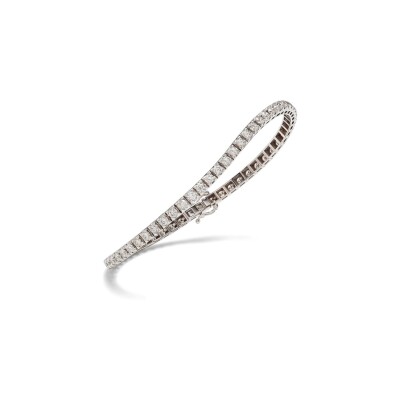 Bracelet en or blanc et diamants