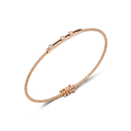 Bracelet Ph. Tisseront en or rose et diamants