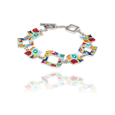 Bracelet Una Storia Bahia en argent rhodié et oxydes de zirconium