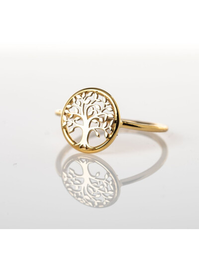 Bague Maison Ballet by Scarlett arbre de vie en or blanc