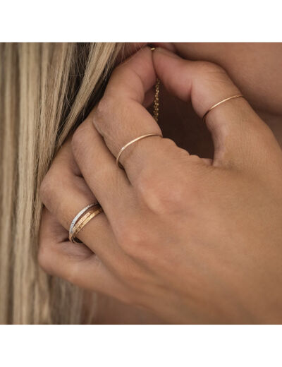 Bague Maison Ballet by Scarlett grunge en or jaune