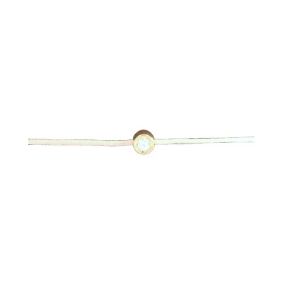 Bracelet en textile et or jaune