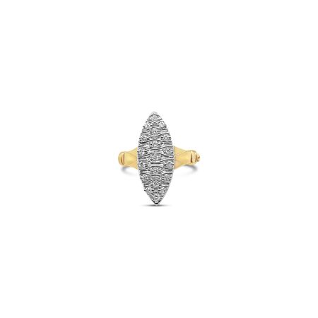 Bague Gringoire Joaillerie en or jaune et diamants