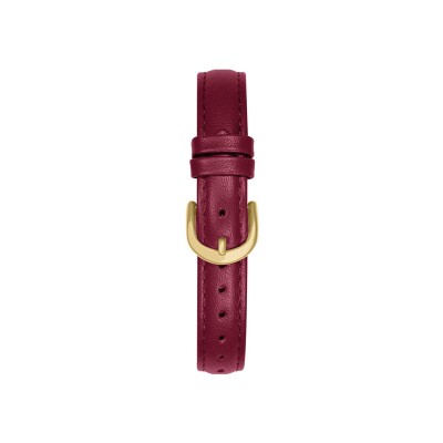 Bracelet de montre Pierre Lannier en cuir bordeaux - 12mm
