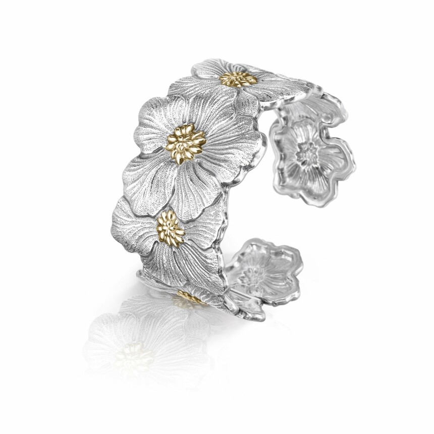 Buccellati Blossoms Gardenia bracelet, gold-plated silver