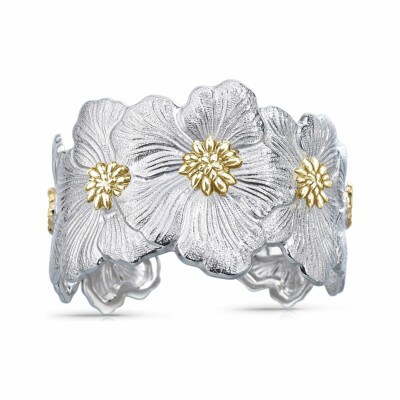 Bracelet Buccellati Blossoms Gardenia en argent plaqué or