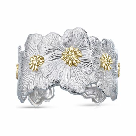 Buccellati Blossoms Gardenia bracelet, gold-plated silver