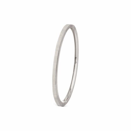 Bracelet rigide Buccellati Macri Classica en or blanc