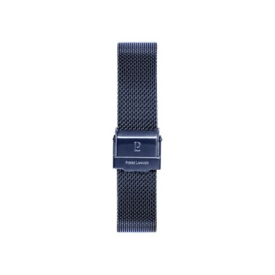 Bracelet de montre Pierre Lannier en acier bleu, 16mm