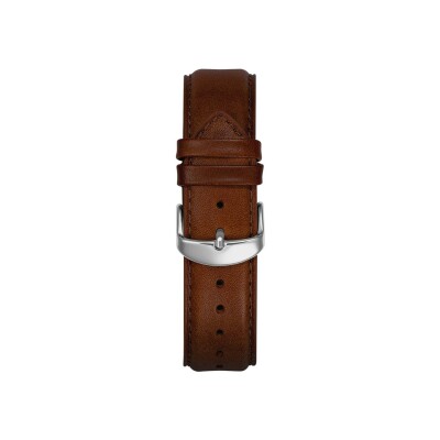 Bracelet de montre Pierre Lannier en cuir brun - 22mm