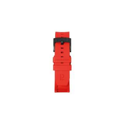 Bracelet de montre Pierre Lannier en caoutchouc FKM rouge - 22mm