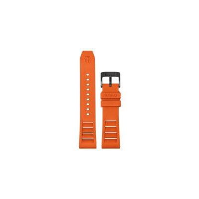 Bracelet de montre Pierre Lannier caoutchouc FKM orange - 22mm