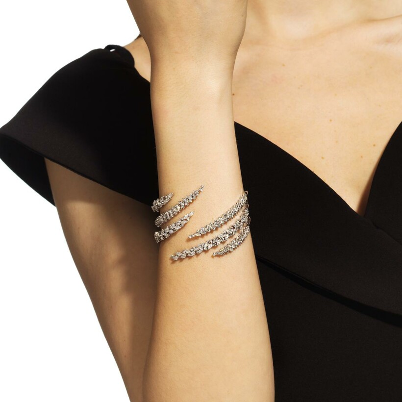 Bracelet Yeprem Y-Couture en or blanc et diamants